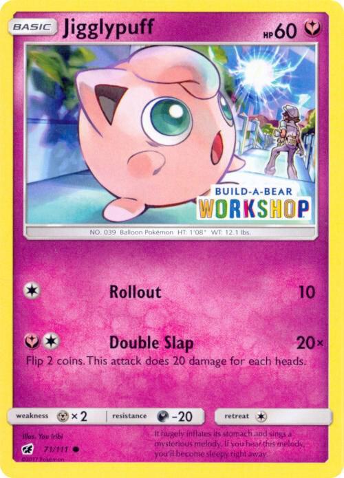 Crimson Invasion Jigglypuff [Build-a-bear] Pokémon card